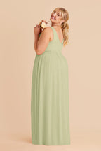 Annelise Pale Pistachio alternate view 4 bridesmaid dress