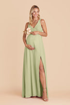 Annelise Pale Pistachio alternate view 5 bridesmaid dress