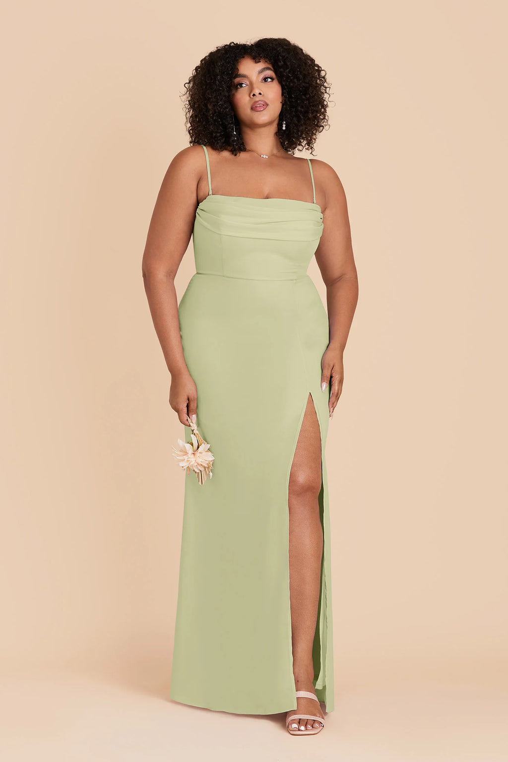 Odessa Pale Pistachio alternate view 1 bridesmaid dress