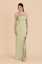Odessa Pale Pistachio alternate view 6 bridesmaid dress