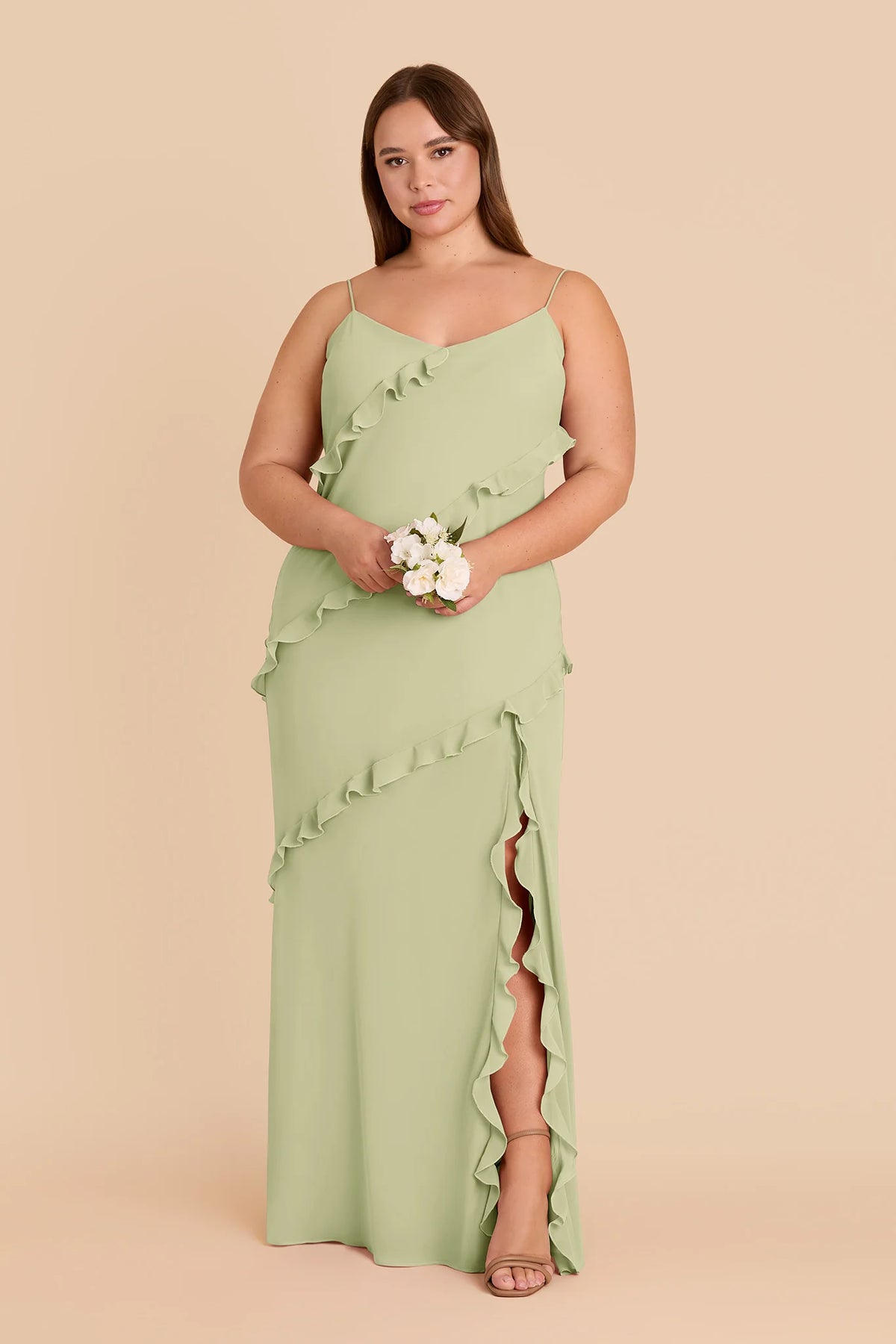 Vivienne Pale Pistachio alternate view 1 bridesmaid dress