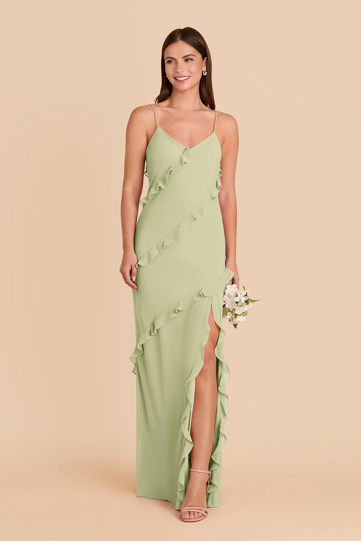 Vivienne Pale Pistachio alternate view 2 bridesmaid dress