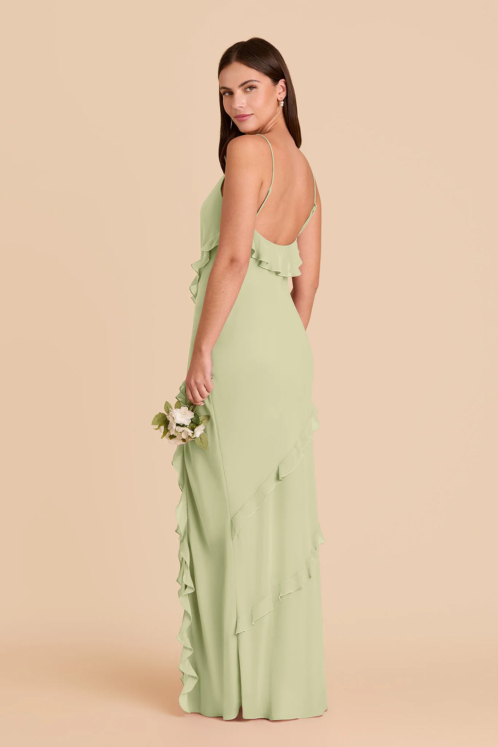 Vivienne Pale Pistachio alternate view 3 bridesmaid dress