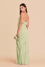 Vivienne Pale Pistachio alternate view 3 bridesmaid dress