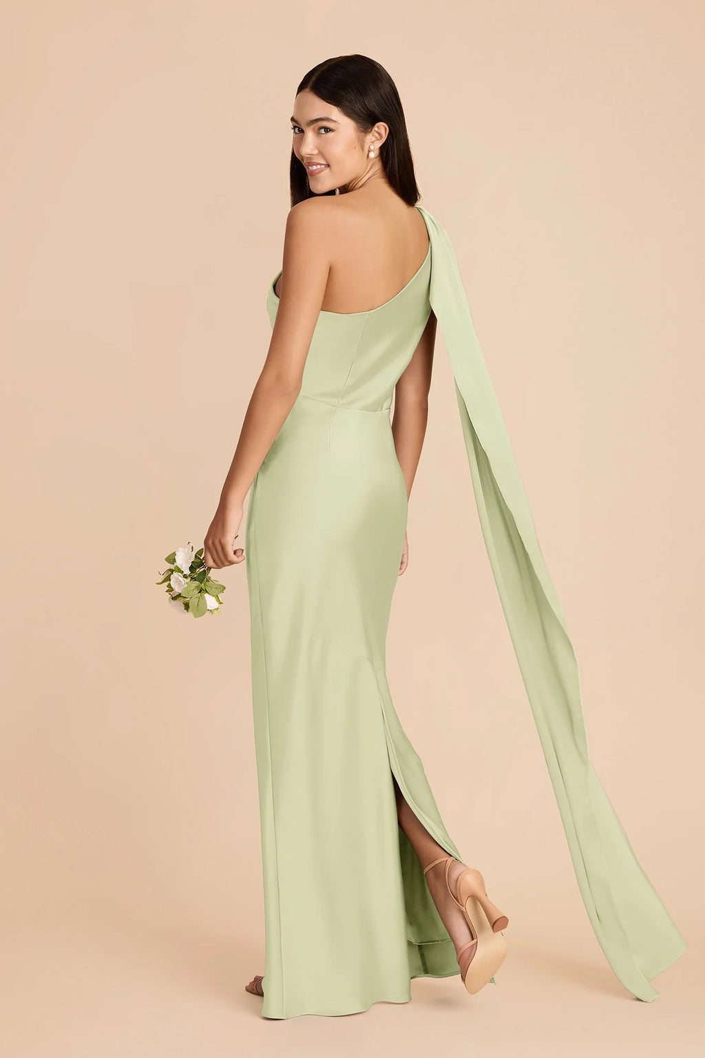 Ariadne Pale Pistachio alternate view 3 bridesmaid dress