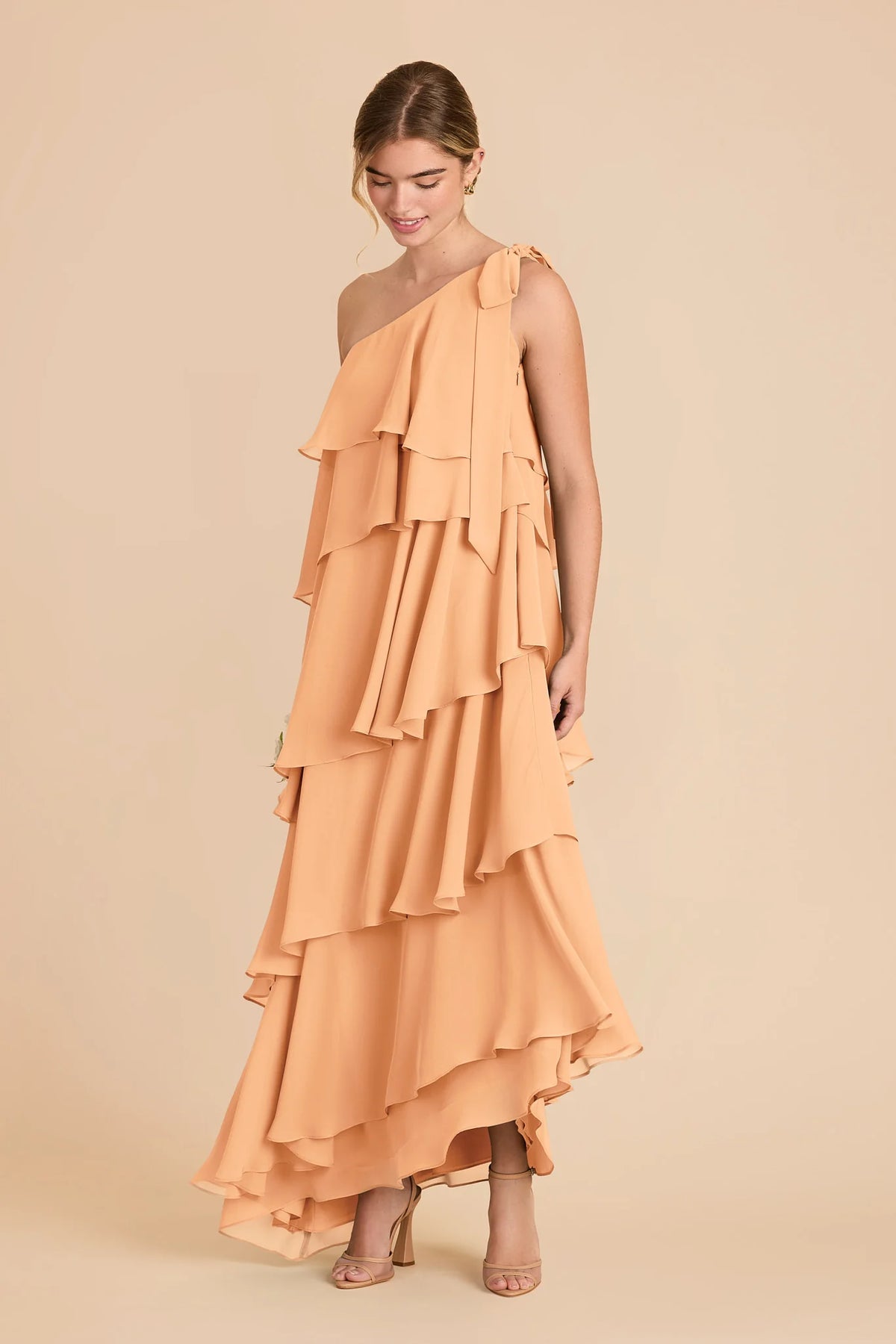 Marisol Peach alternate view 1 bridesmaid dress