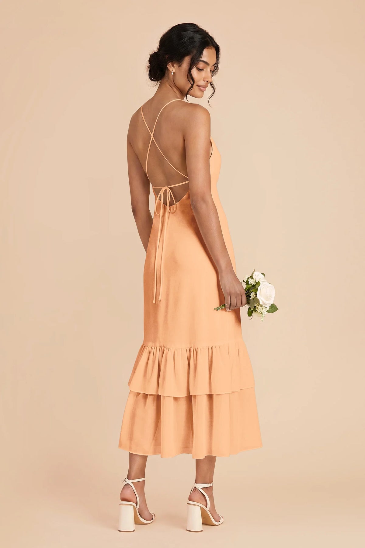 Liora Peach alternate view 2 bridesmaid dress