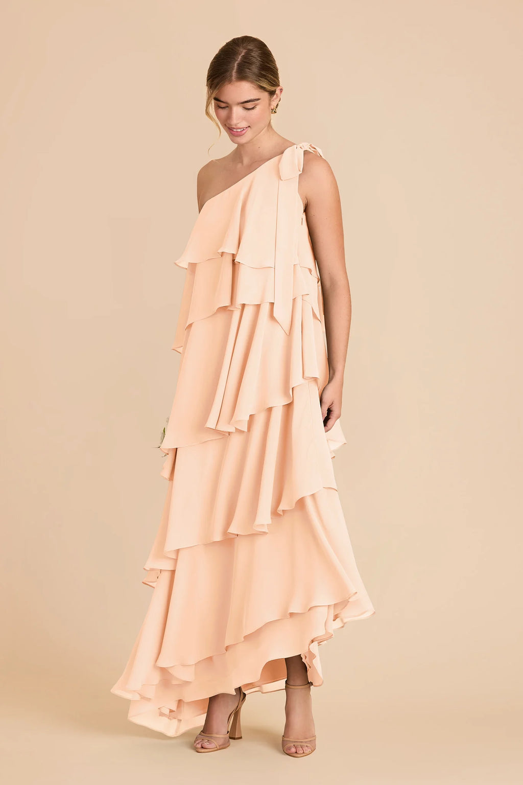Marisol Peach Cream alternate view 1 bridesmaid dress