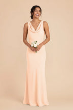 Odette Peach Cream alternate view 1 bridesmaid dress