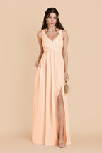 Annelise Peach Cream alternate view 2 bridesmaid dress