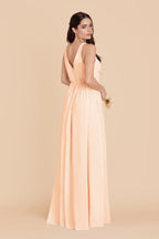 Annelise Peach Cream alternate view 3 bridesmaid dress