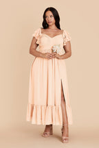 Talia Peach Cream alternate view 5 bridesmaid dress