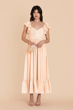 Talia Peach Cream alternate view 2 bridesmaid dress