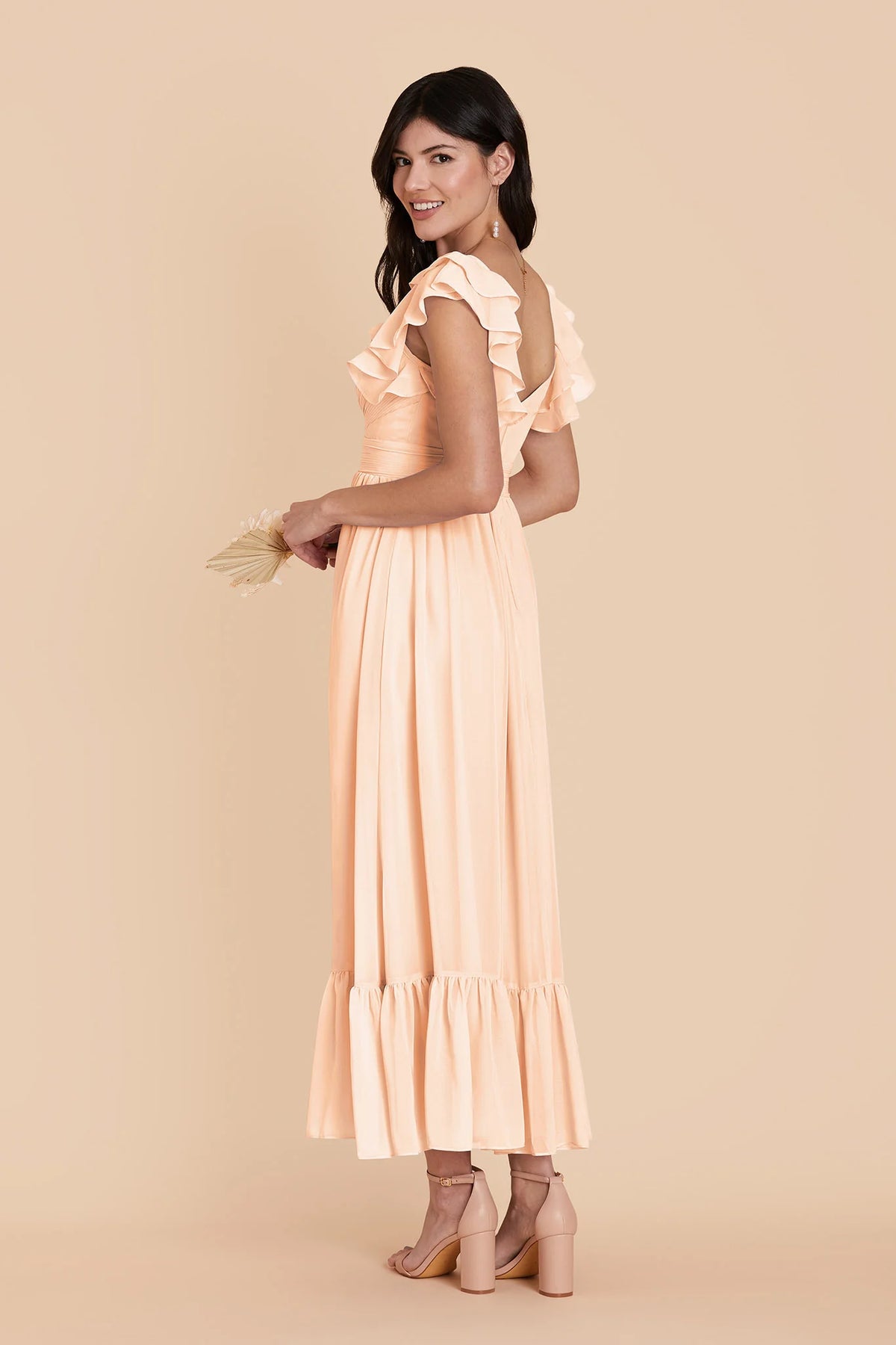 Talia Peach Cream alternate view 3 bridesmaid dress