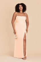 Odessa Peach Cream alternate view 1 bridesmaid dress