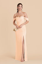 Odessa Peach Cream alternate view 2 bridesmaid dress