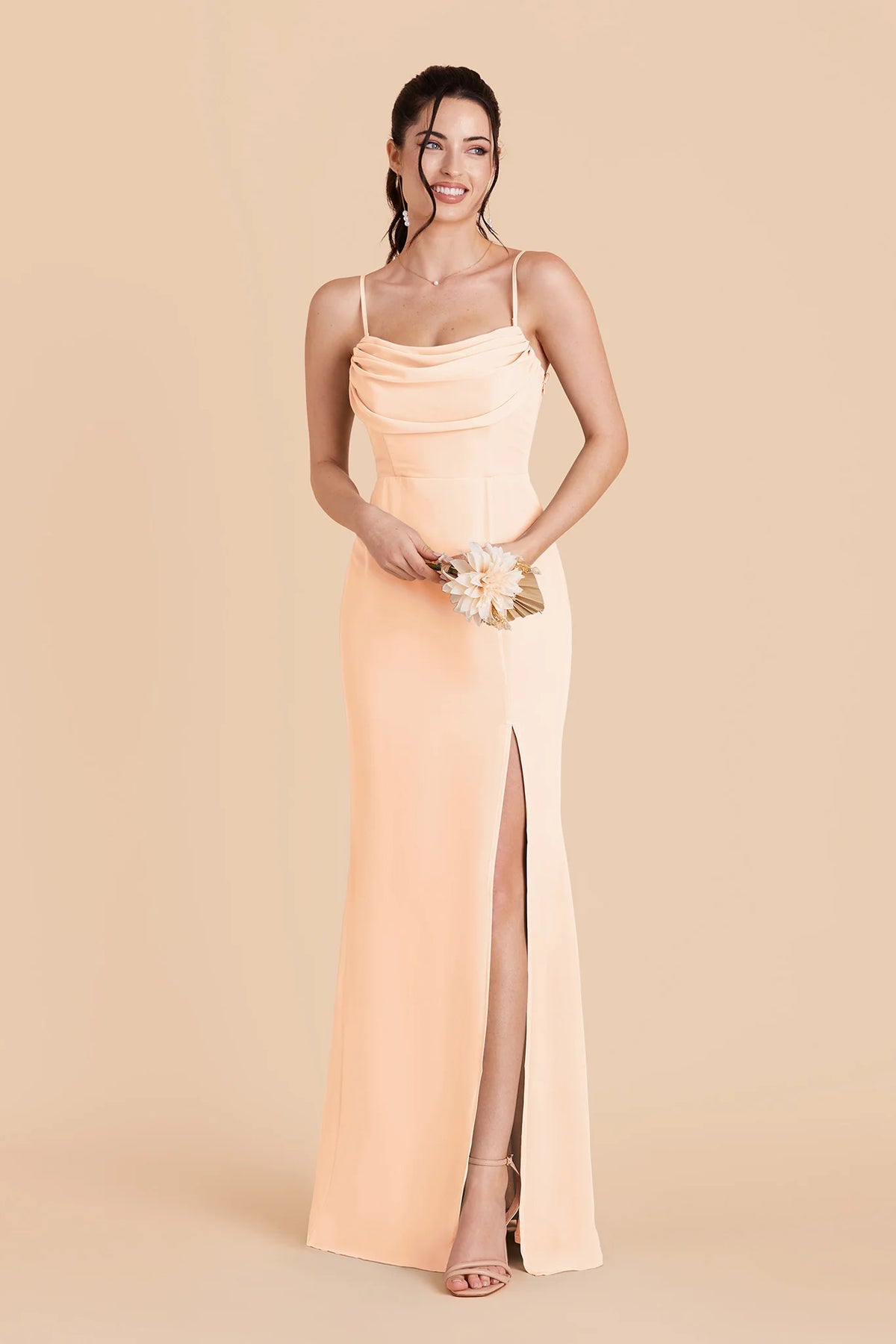 Odessa Peach Cream alternate view 4 bridesmaid dress
