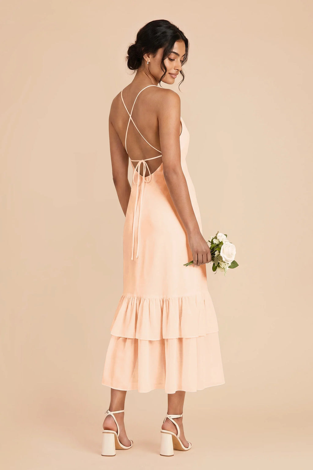 Liora Peach Cream alternate view 2 bridesmaid dress