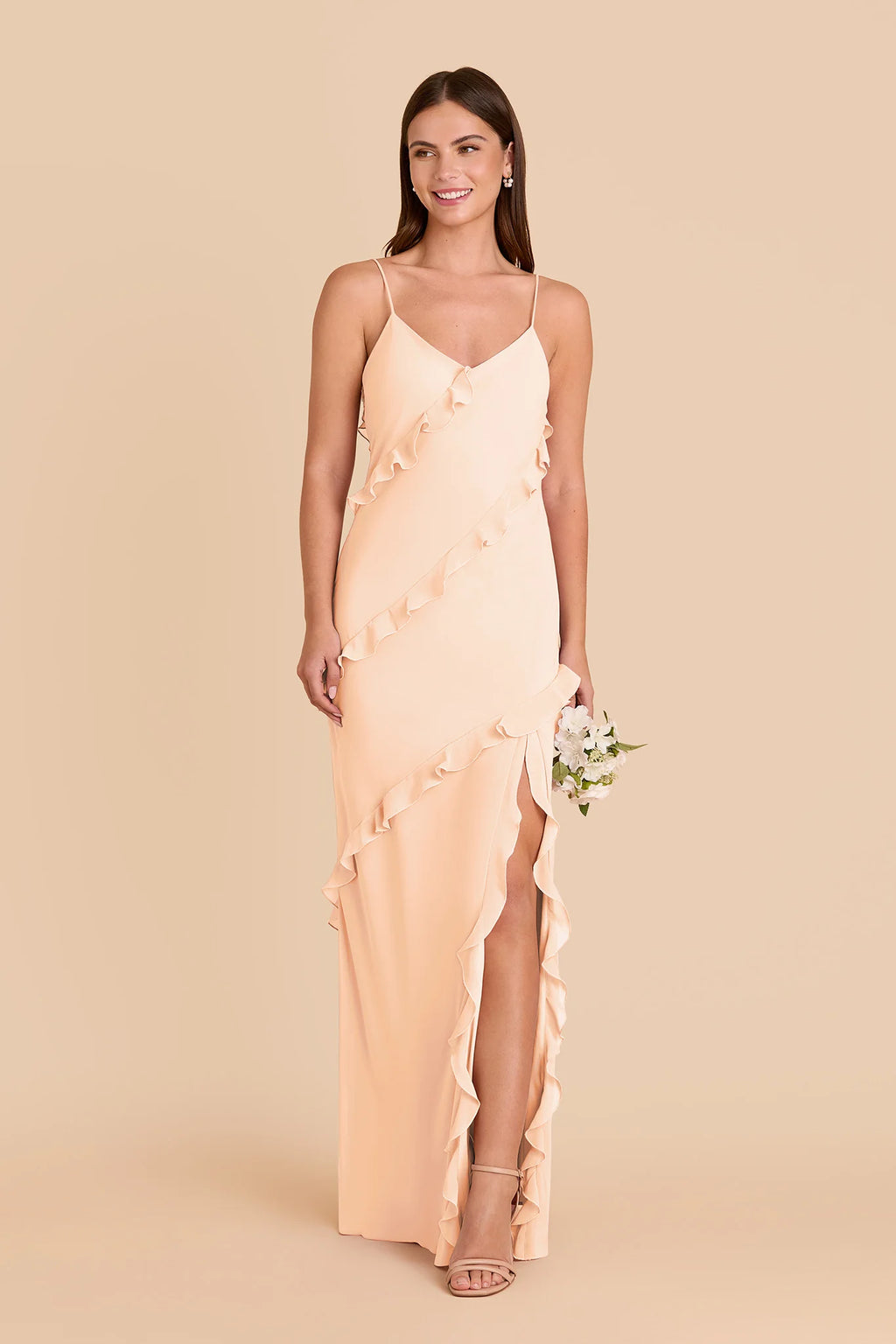 Vivienne Peach Cream alternate view 2 bridesmaid dress