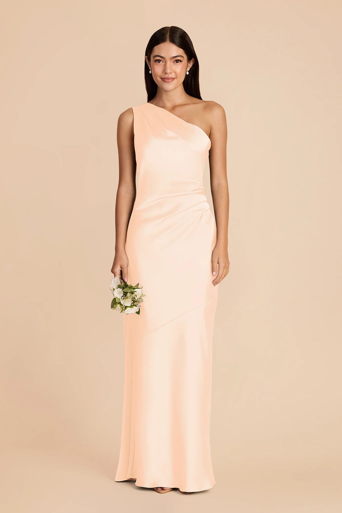 Ariadne Peach Cream alternate view 2 bridesmaid dress