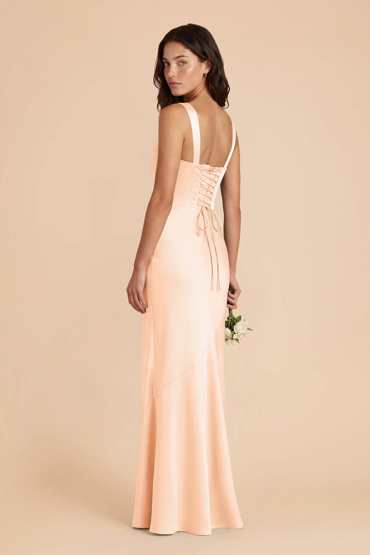 Colette Peach Cream alternate view 2 bridesmaid dress