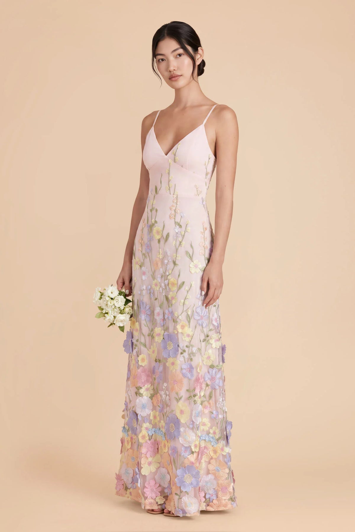 Aurelia Peach Lavender alternate view 1 bridesmaid dress