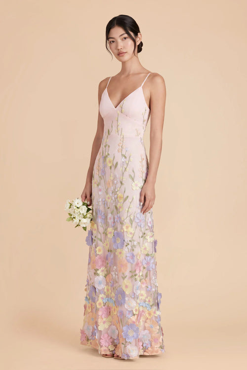Aurelia Peach Lavender alternate view 1 bridesmaid dress