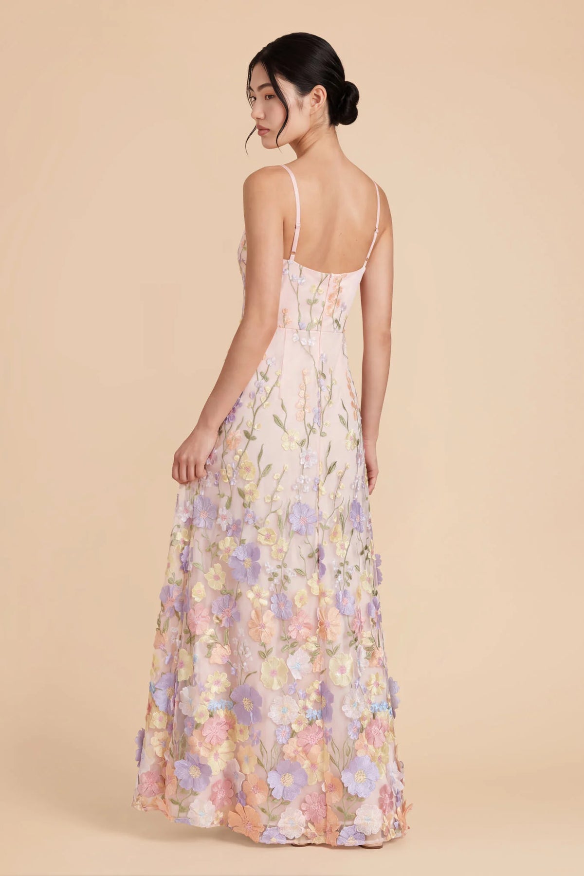 Aurelia Peach Lavender alternate view 2 bridesmaid dress