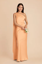 Ariadne Peach alternate view 1 bridesmaid dress