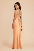 Colette Peach alternate view 2 bridesmaid dress