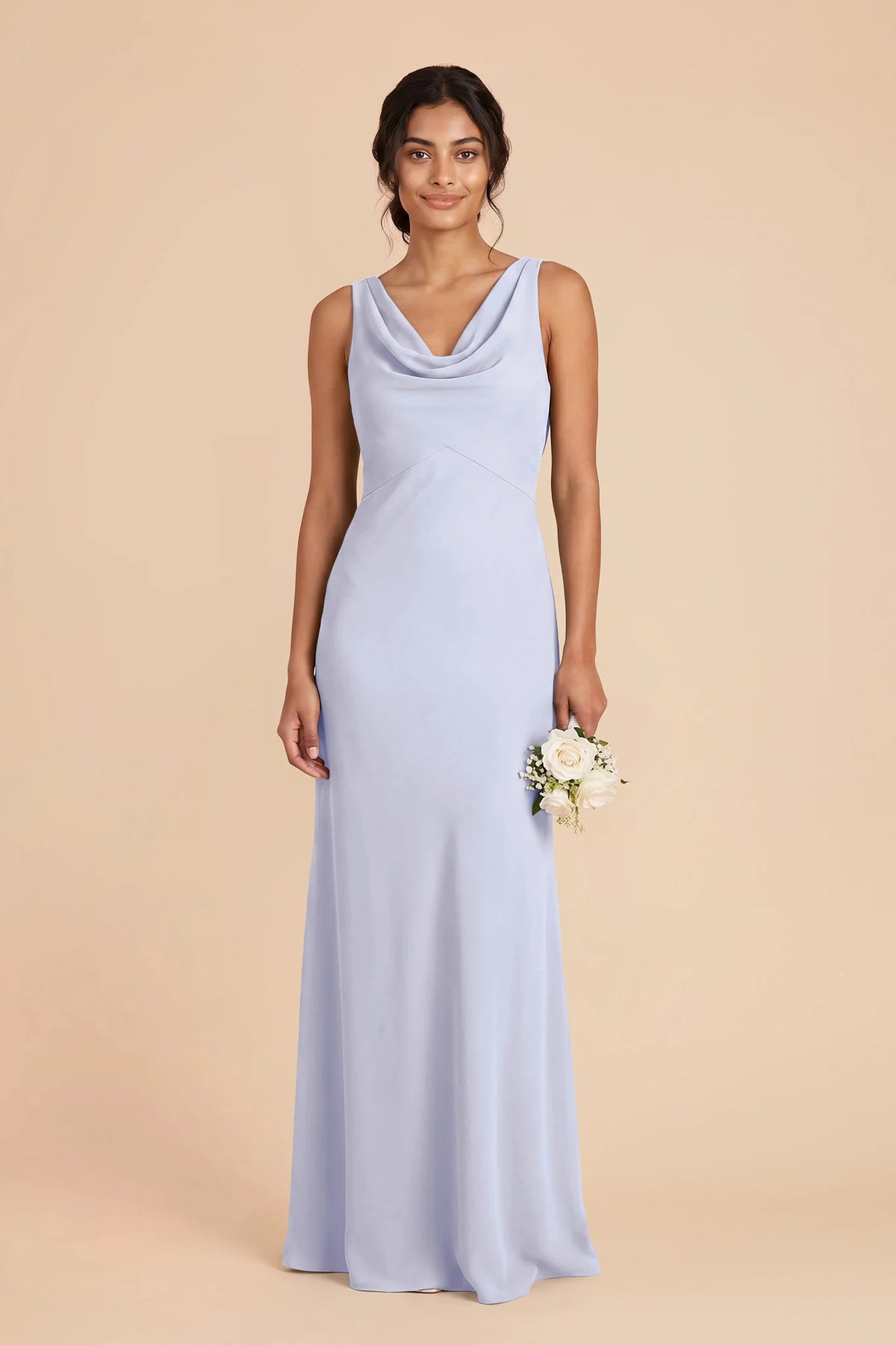 Odette Periwinkle Blue front view bridesmaid dress