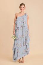 Marisol Periwinkle Blue Le Fleur front view bridesmaid dress