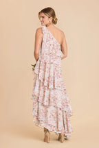 Marisol Pink Falling Petals alternate view 1 bridesmaid dress