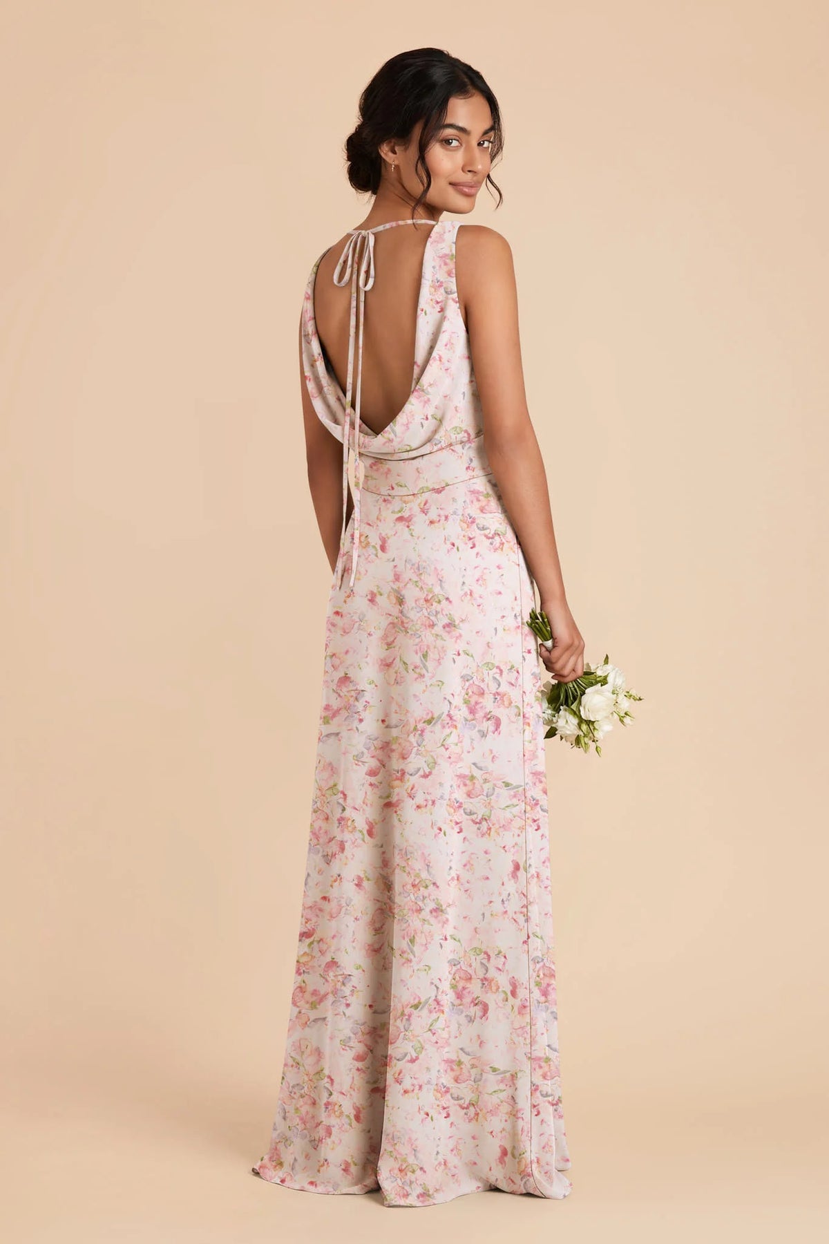 Odette Pink Falling Petals alternate view 1 bridesmaid dress