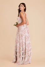 Daphne Pink Falling Petals alternate view 2 bridesmaid dress
