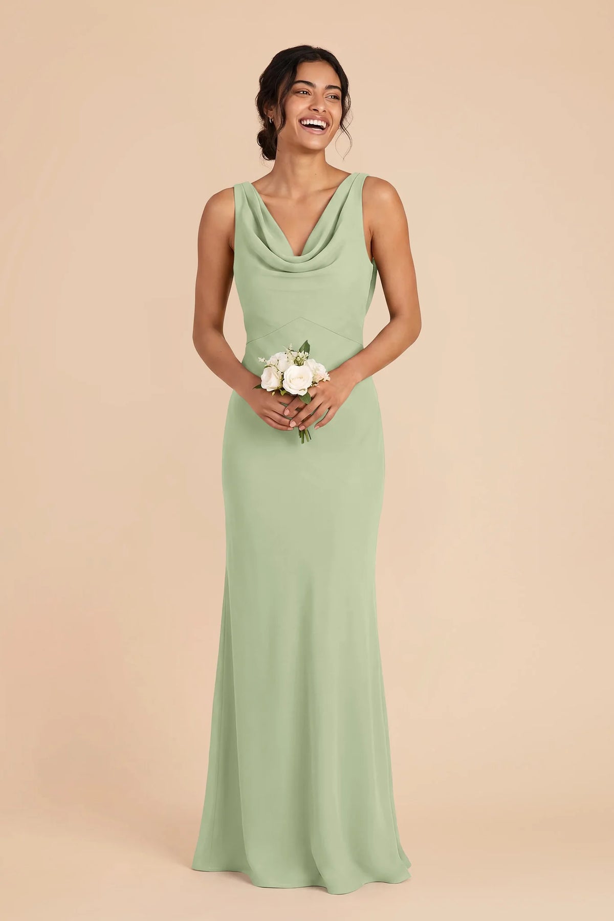 Odette Pistachio alternate view 1 bridesmaid dress