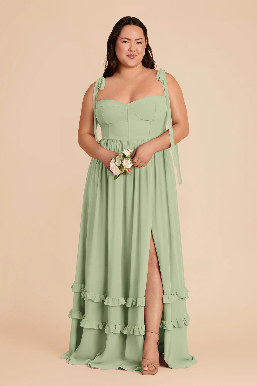 Daphne Pistachio alternate view 1 bridesmaid dress