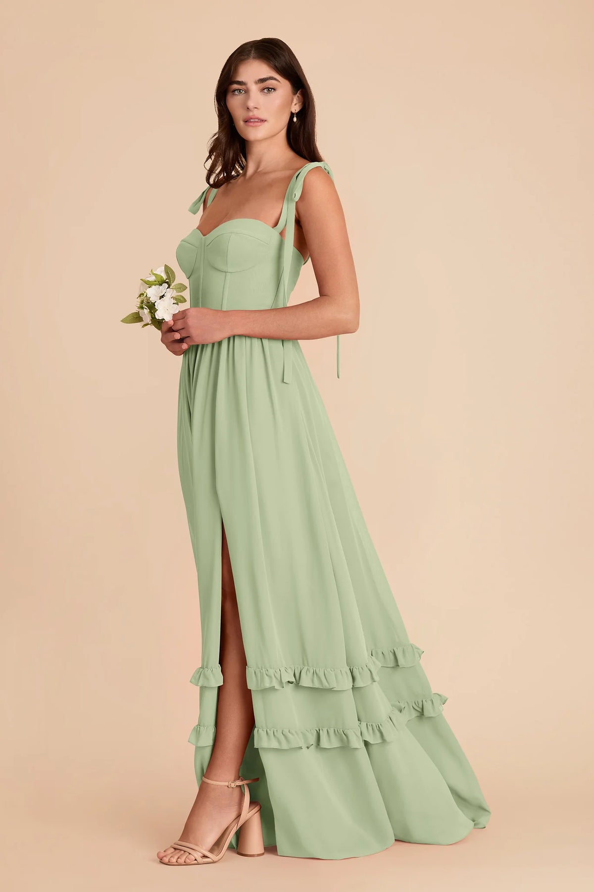 Daphne Pistachio alternate view 3 bridesmaid dress