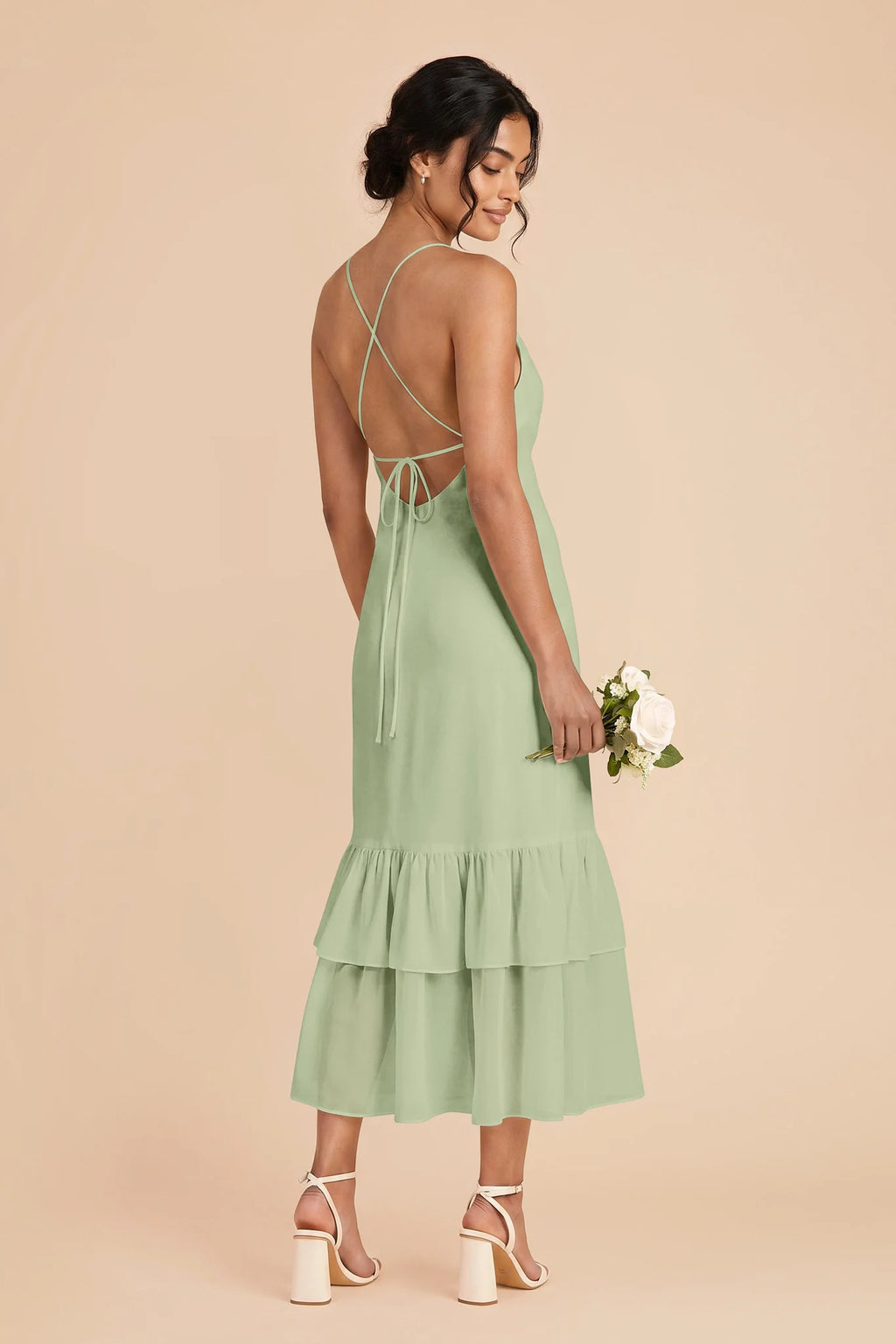 Liora Pistachio alternate view 2 bridesmaid dress