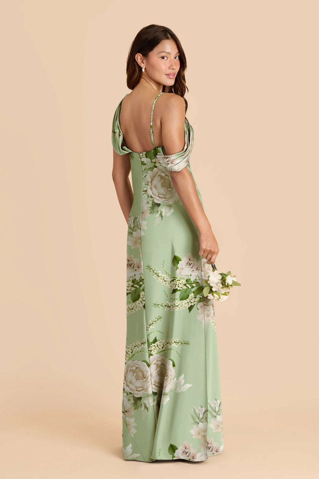 Thalia Pistachio Garden Bloom alternate view 1 bridesmaid dress