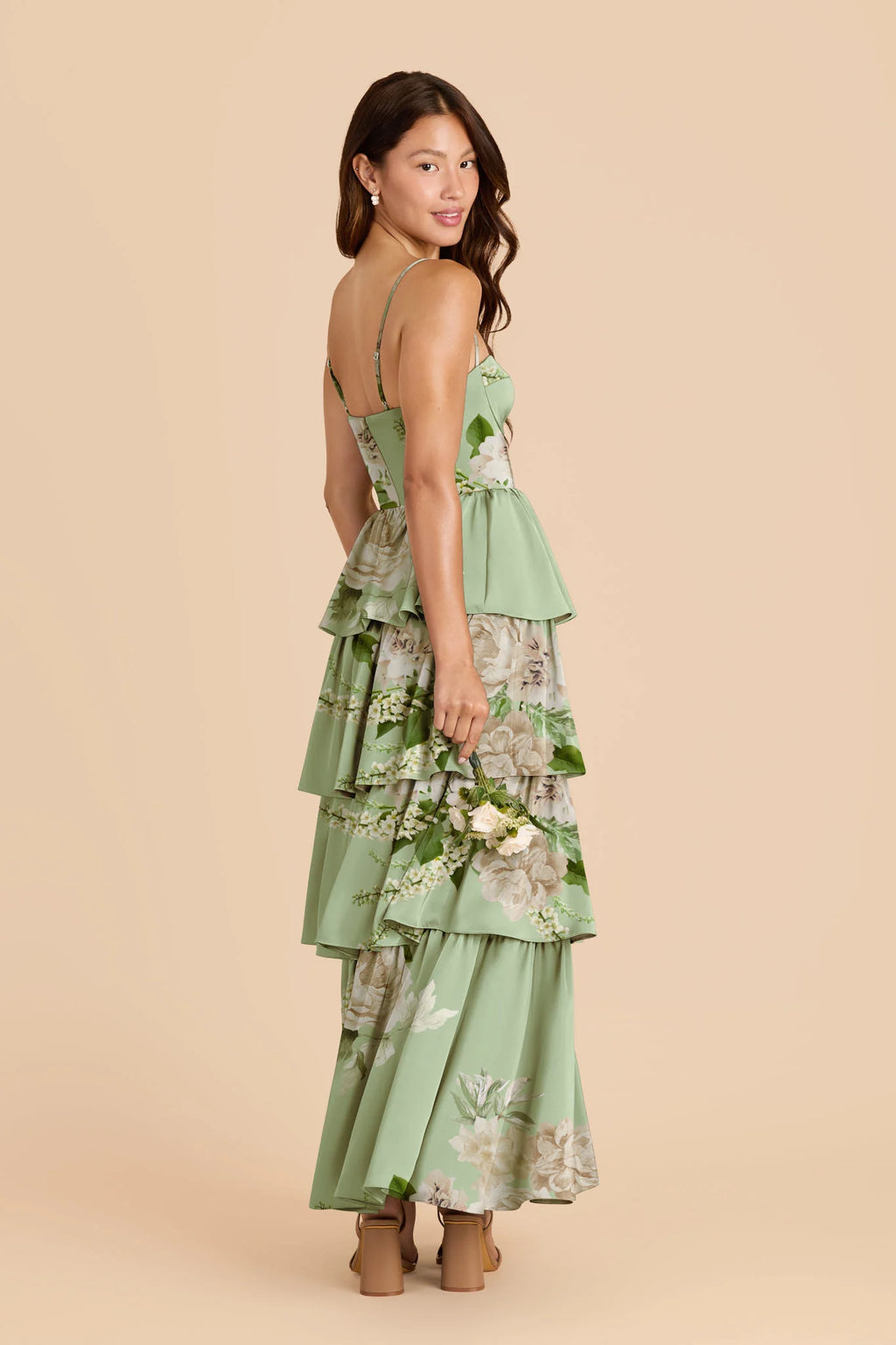 Calista Pistachio Garden Bloom alternate view 1 bridesmaid dress