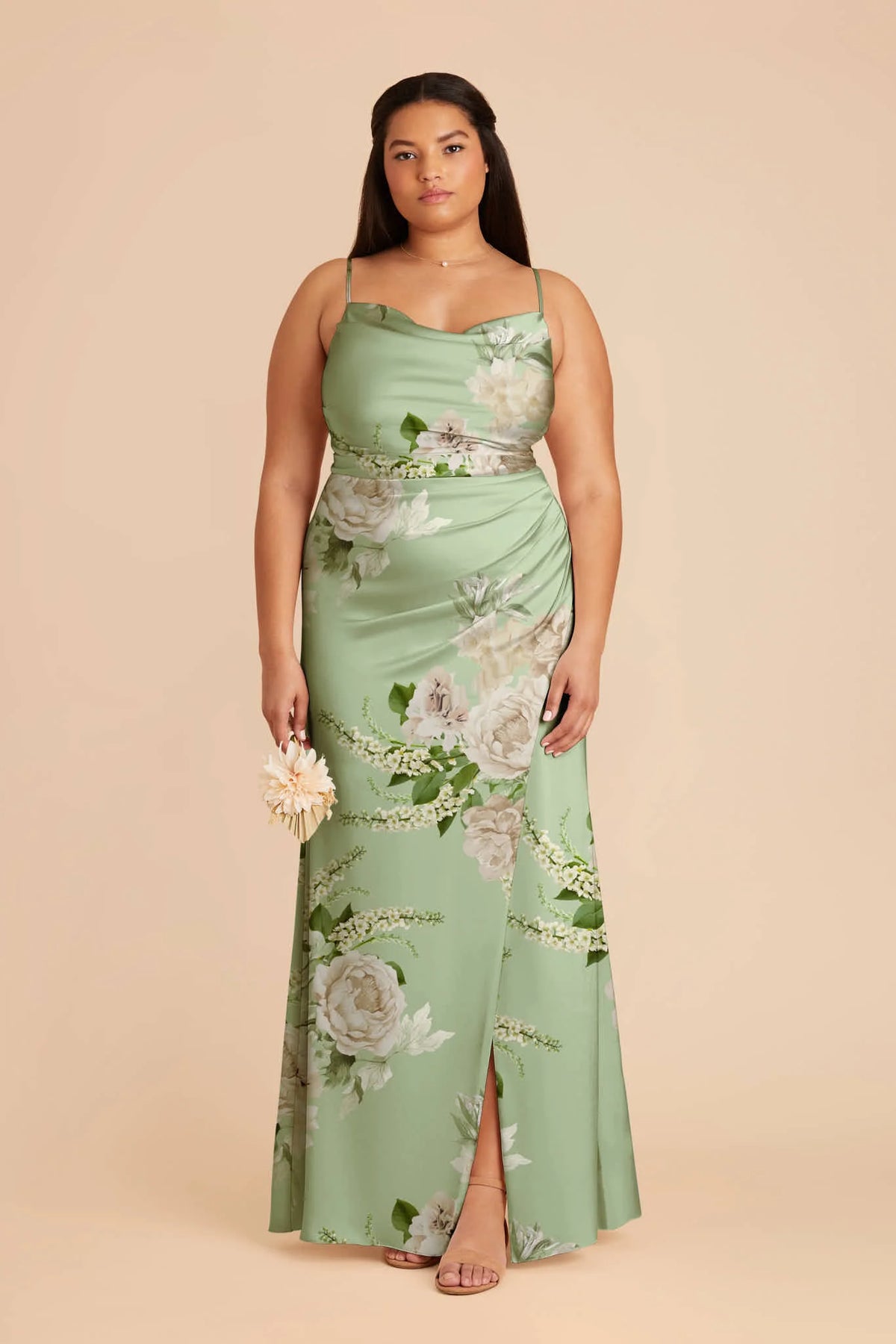 Sabine Pistachio Garden Bloom alternate view 1 bridesmaid dress