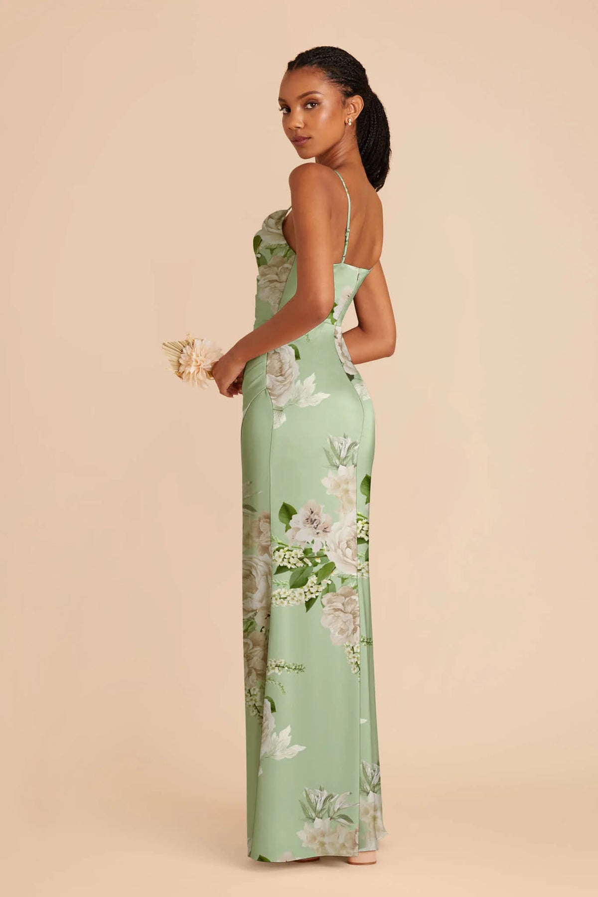 Sabine Pistachio Garden Bloom alternate view 2 bridesmaid dress