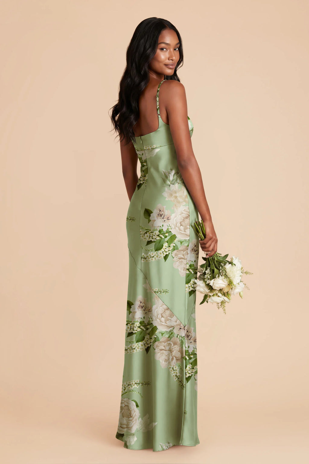 Noelle Pistachio Garden Bloom alternate view 1 bridesmaid dress