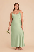 Amara Pistachio alternate view 1 bridesmaid dress