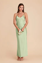Amara Pistachio alternate view 2 bridesmaid dress