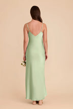 Amara Pistachio alternate view 4 bridesmaid dress