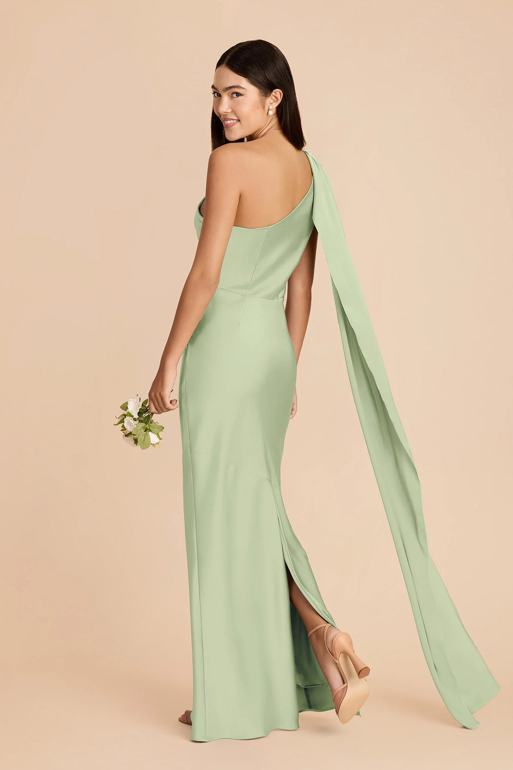 Ariadne Pistachio alternate view 3 bridesmaid dress