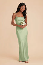 Noelle Pistachio alternate view 1 bridesmaid dress