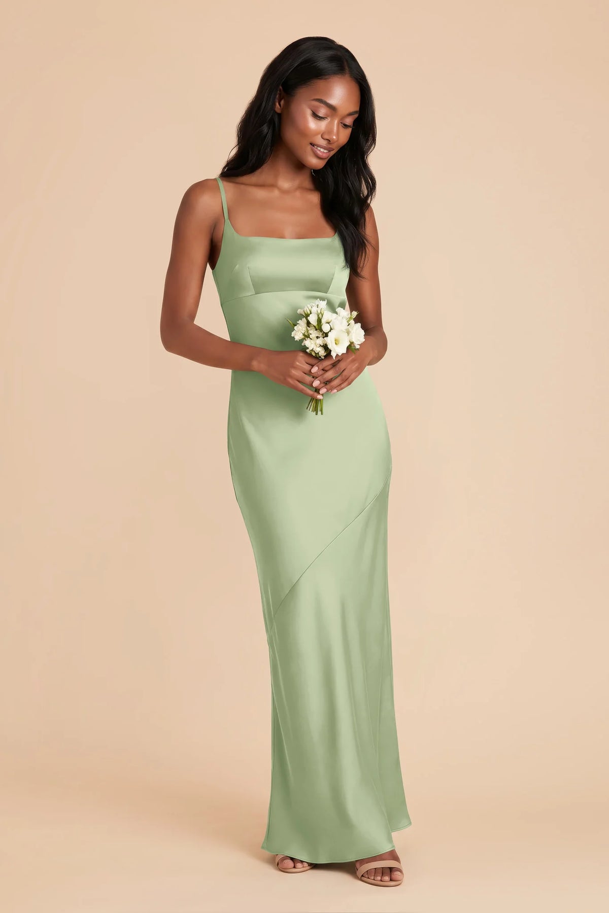 Noelle Pistachio alternate view 1 bridesmaid dress